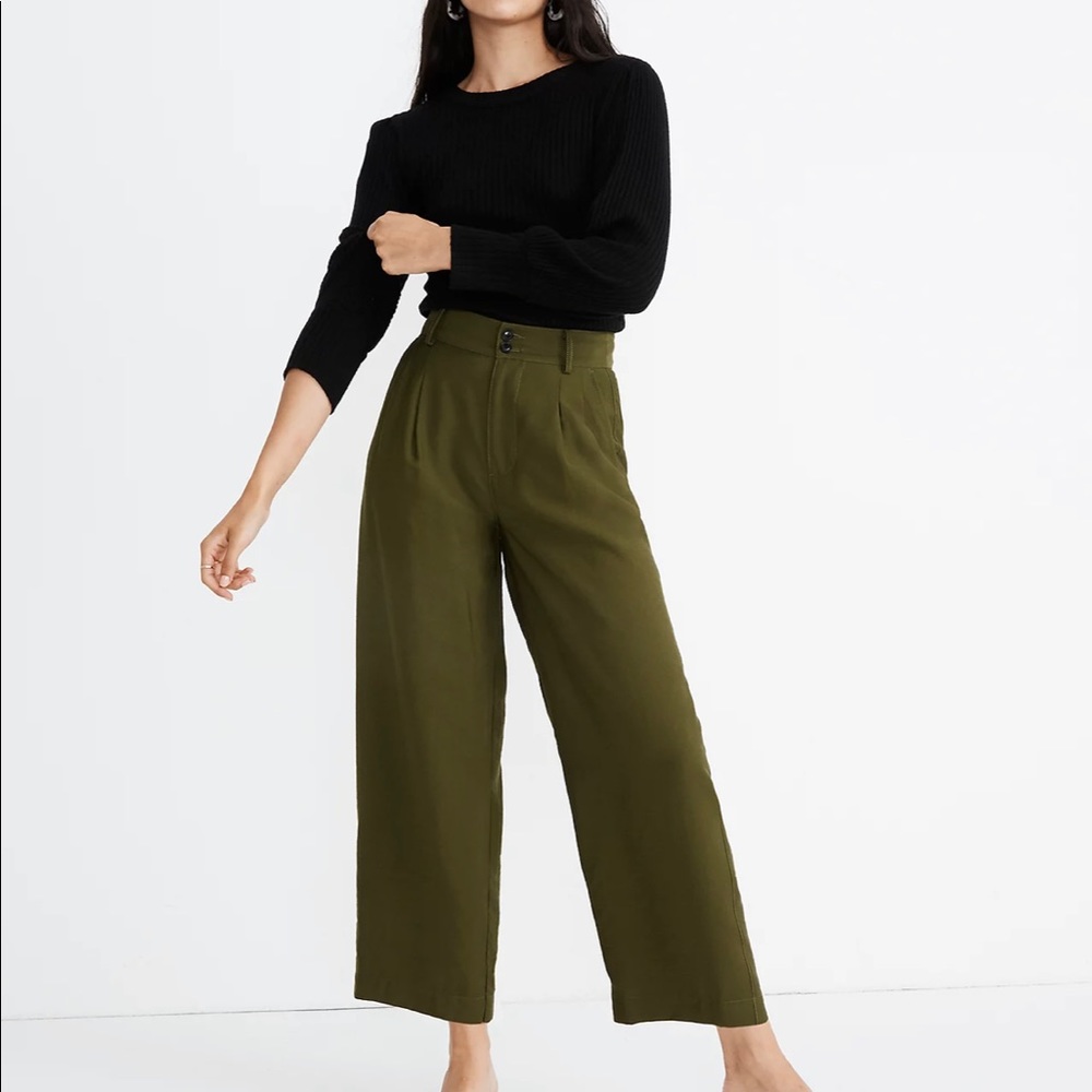 Madewell Drapey Pleated Wide leg pants